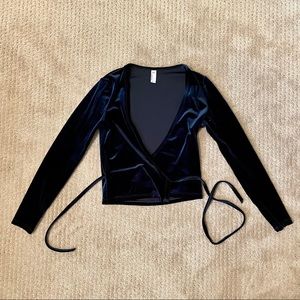 American apparel long sleeve crop top